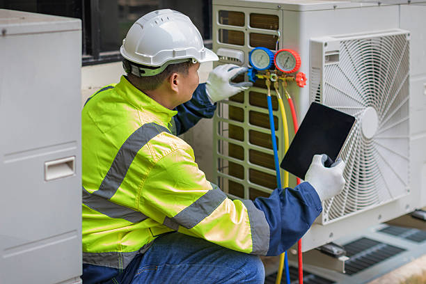 Professional Hvac technician working in Rice, MN